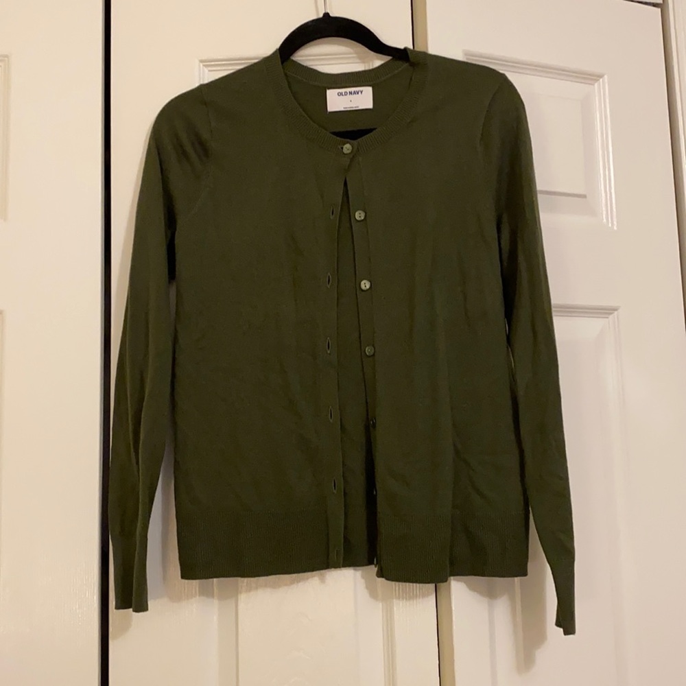 Green Old Navy Cardigan